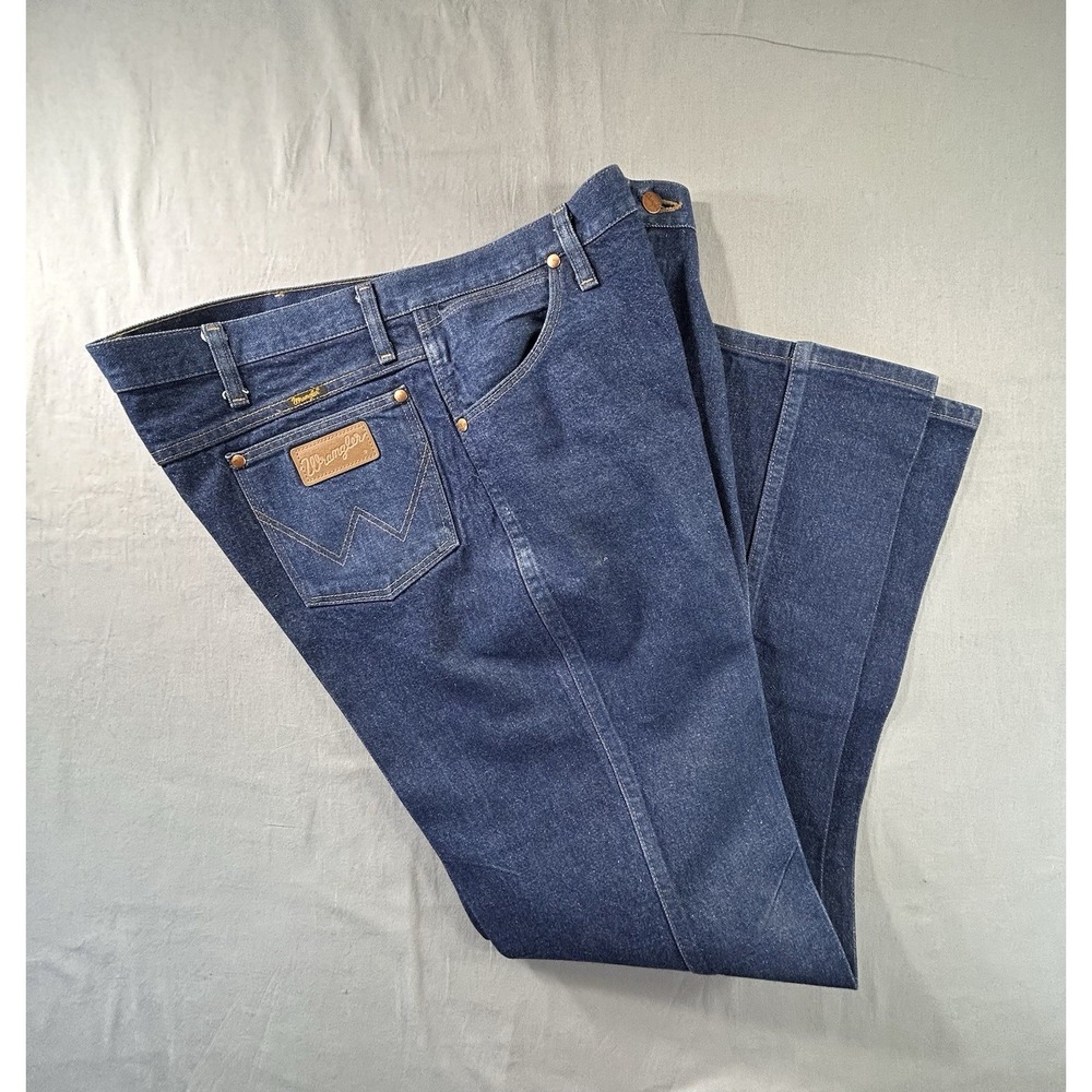 Wrangler Cowboy Cut Slim Fit Denim Dark Wash Jeans 936den‎ Men's 40x32 Western